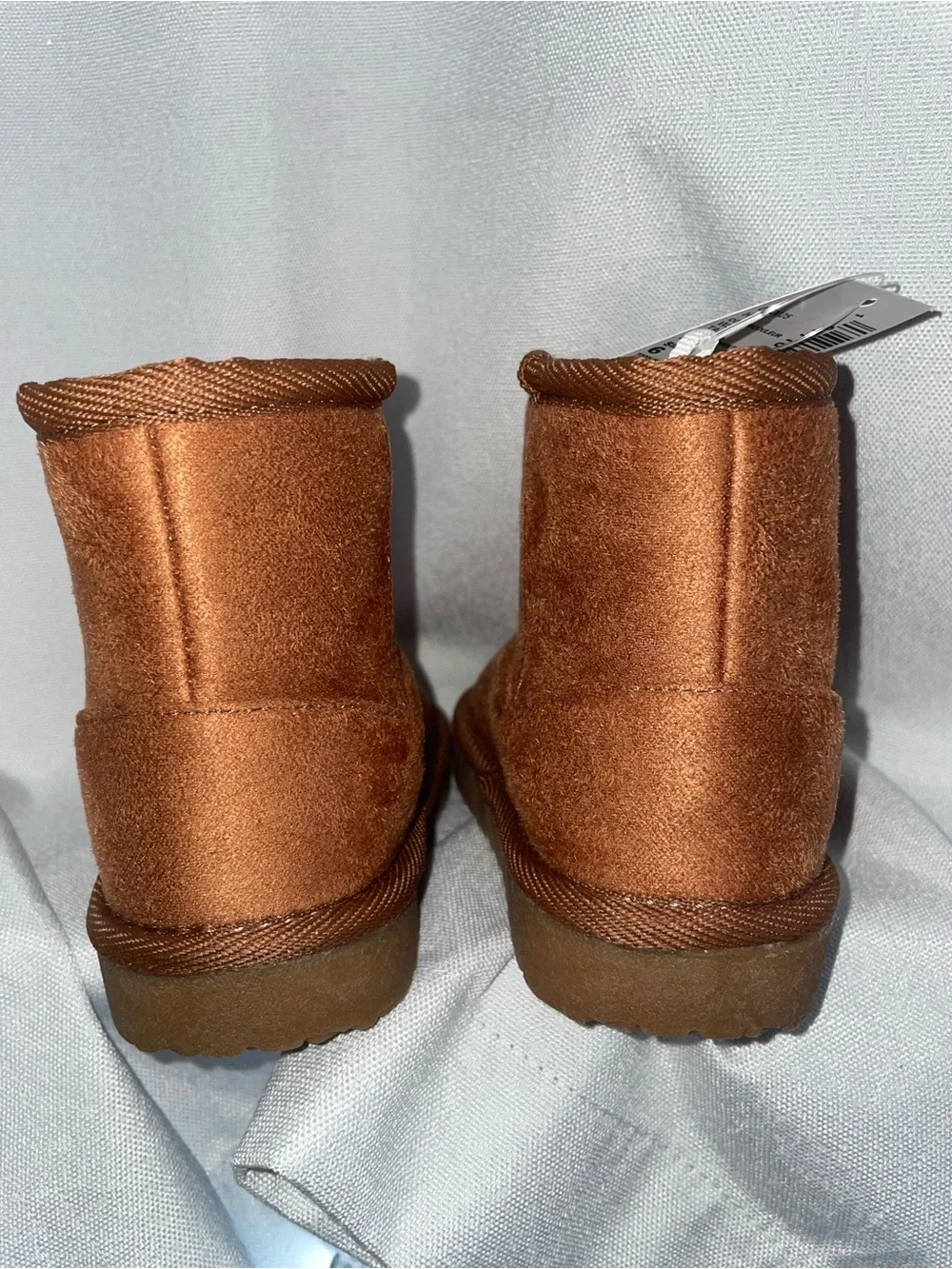 Brown Faux Suede Lined Boots